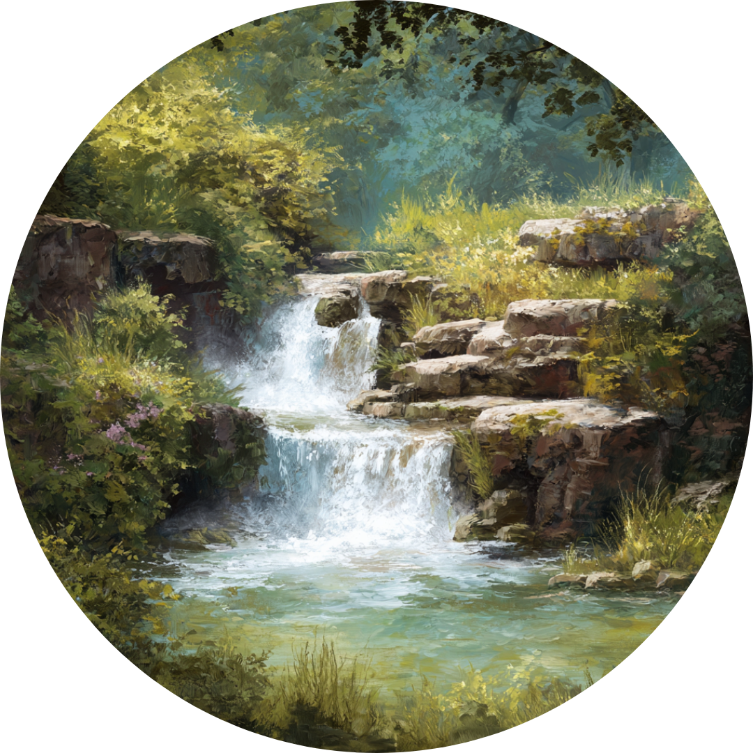 Gentle waterfall image